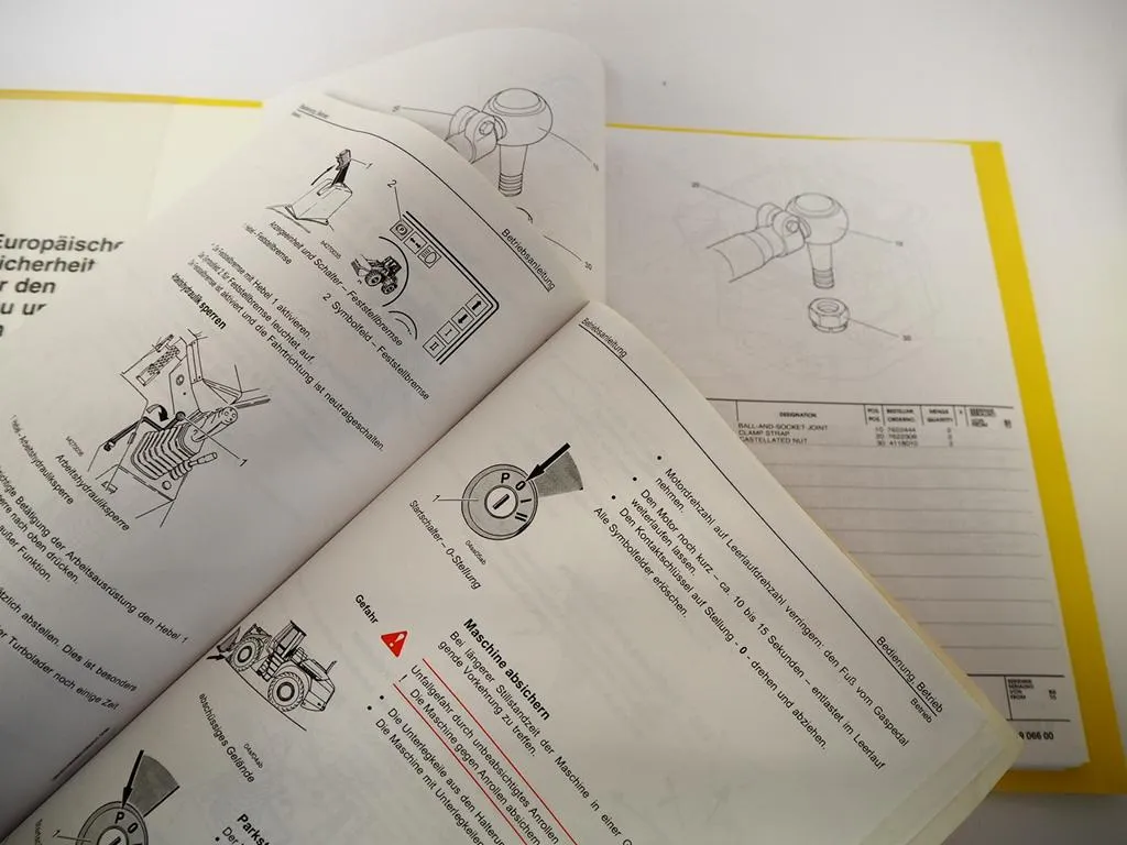 Liebherr L507 Stereolader Betriebsanleitung Ersatzteilliste Typ 427 abSerie 4299