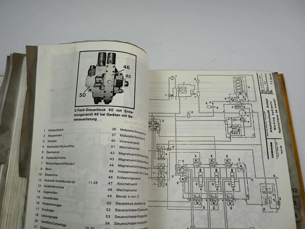 Liebherr L511 521 531 541 Radlader Technisches Handbuch Werkstatthandbuch Reparatur
