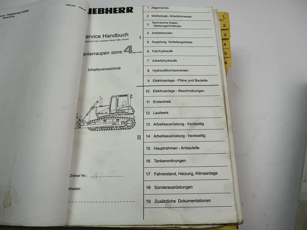 Liebherr PR724 734 744 754 764 Serie4 Litronic Service Handbuch Werkstatthandbuch