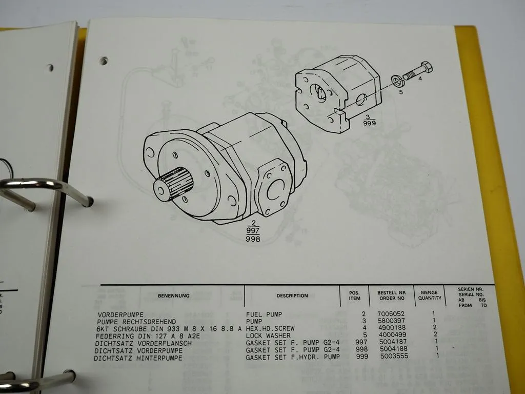 Liebherr PR731 CL 206 Planierraupe Betriebsanleitung Ersatzteilliste abSerie1068