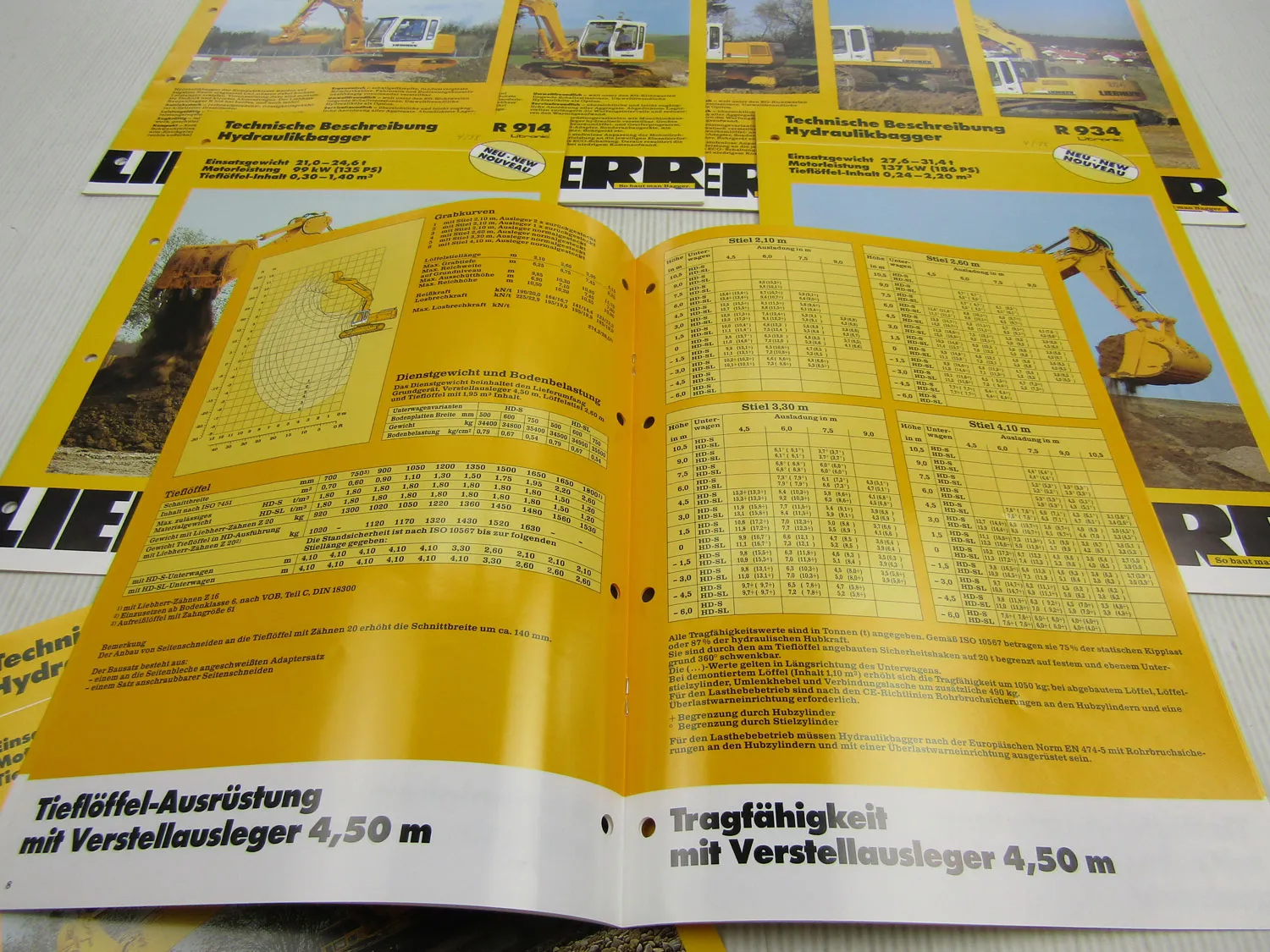 Liebherr R308 310B 312 900B 904 914 .. Hydraulikbagger 9 technische Beschreibung