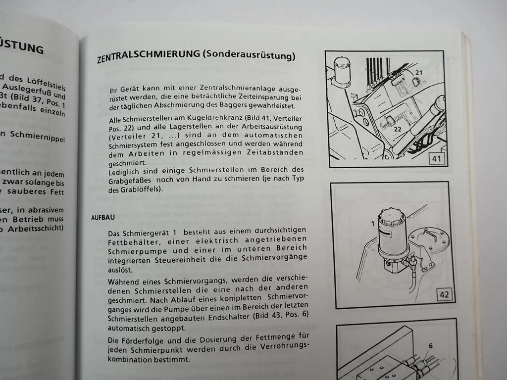 Liebherr R914 Litronic Kettenbagger Betriebsanleitung Wartung 1990er Jahre