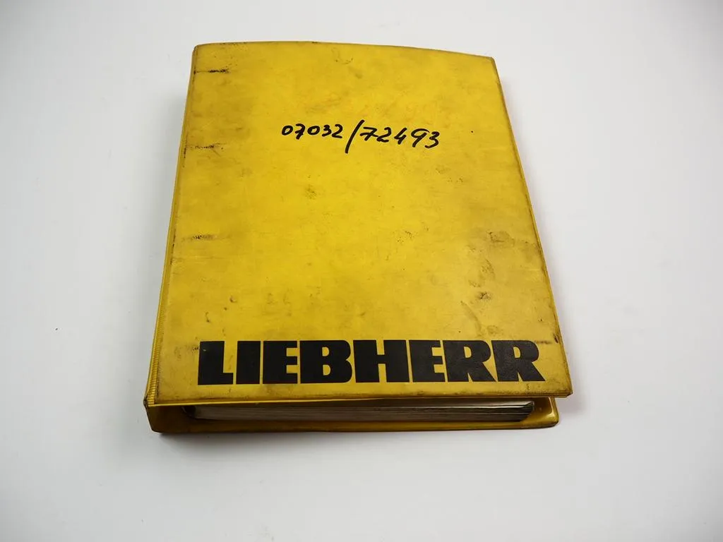 Liebherr R932 HD SL Hydraulikbagger Ersatzteilliste Spare Parts List 1985