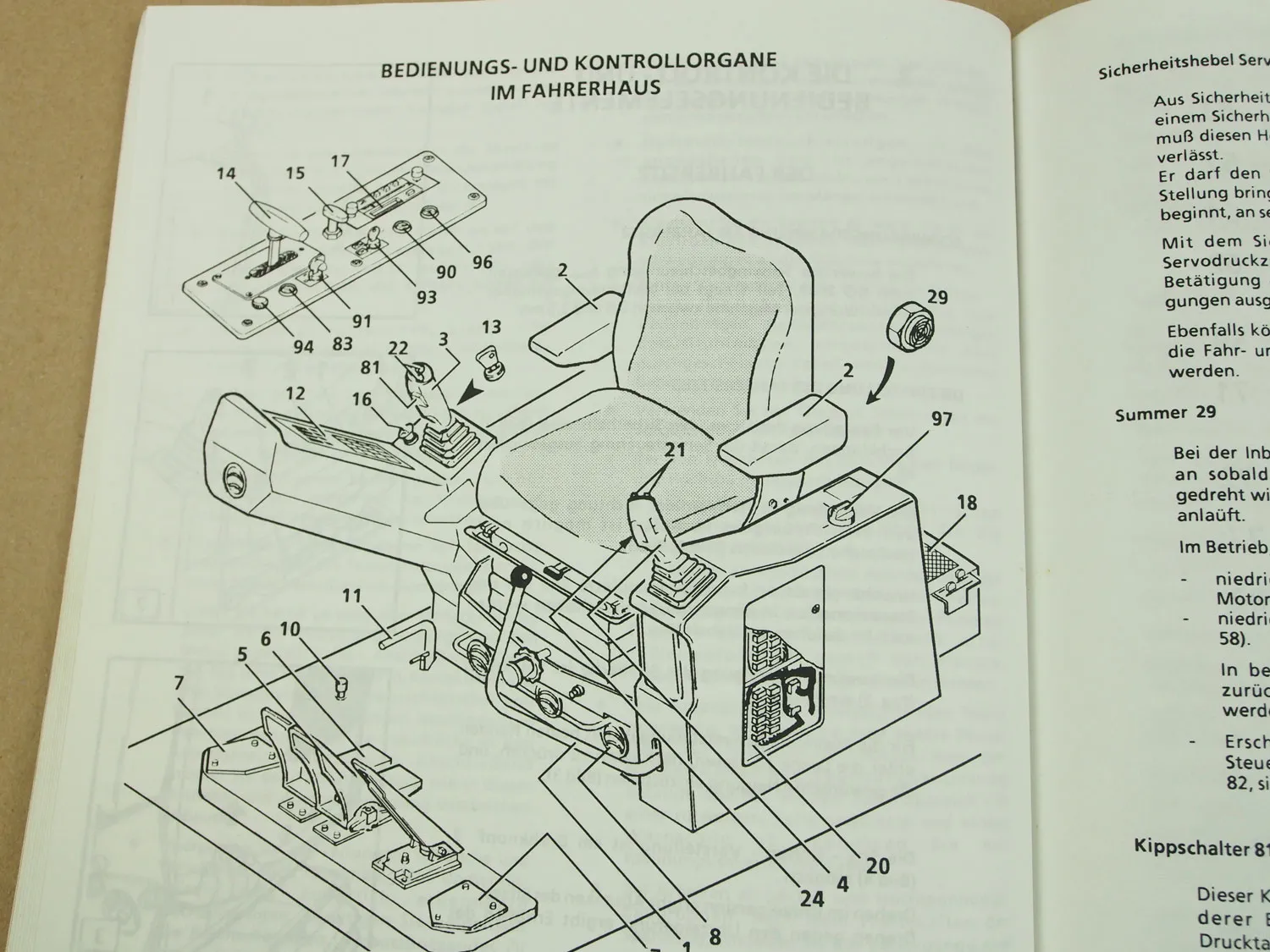 Liebherr R932 Litronic Betriebsanleitung Wartungsanleitung 1993