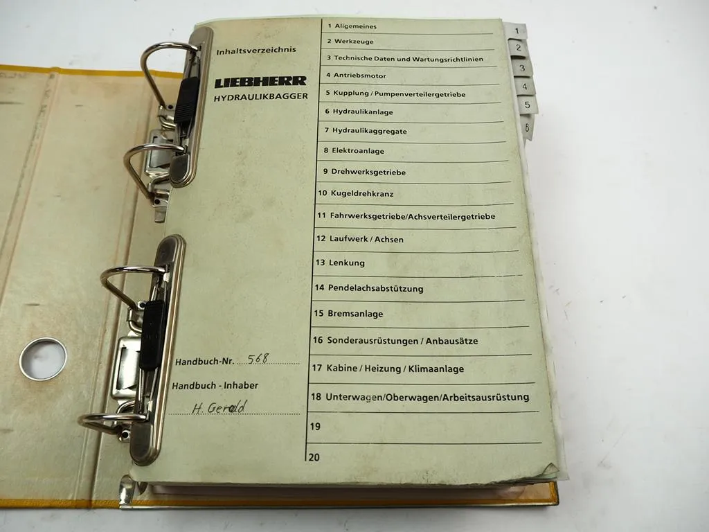 Liebherr R954 R964 R974B R984B Service Handbuch Bagger Werkstatthandbuch Reparatur