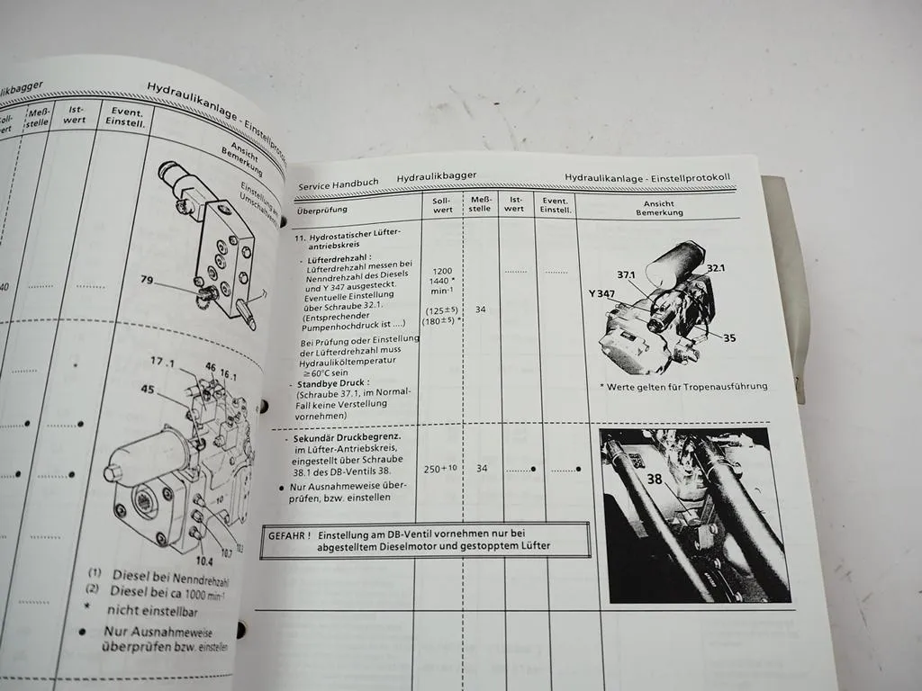 Liebherr R954 R964 R974B R984B Service Handbuch Bagger Werkstatthandbuch Reparatur