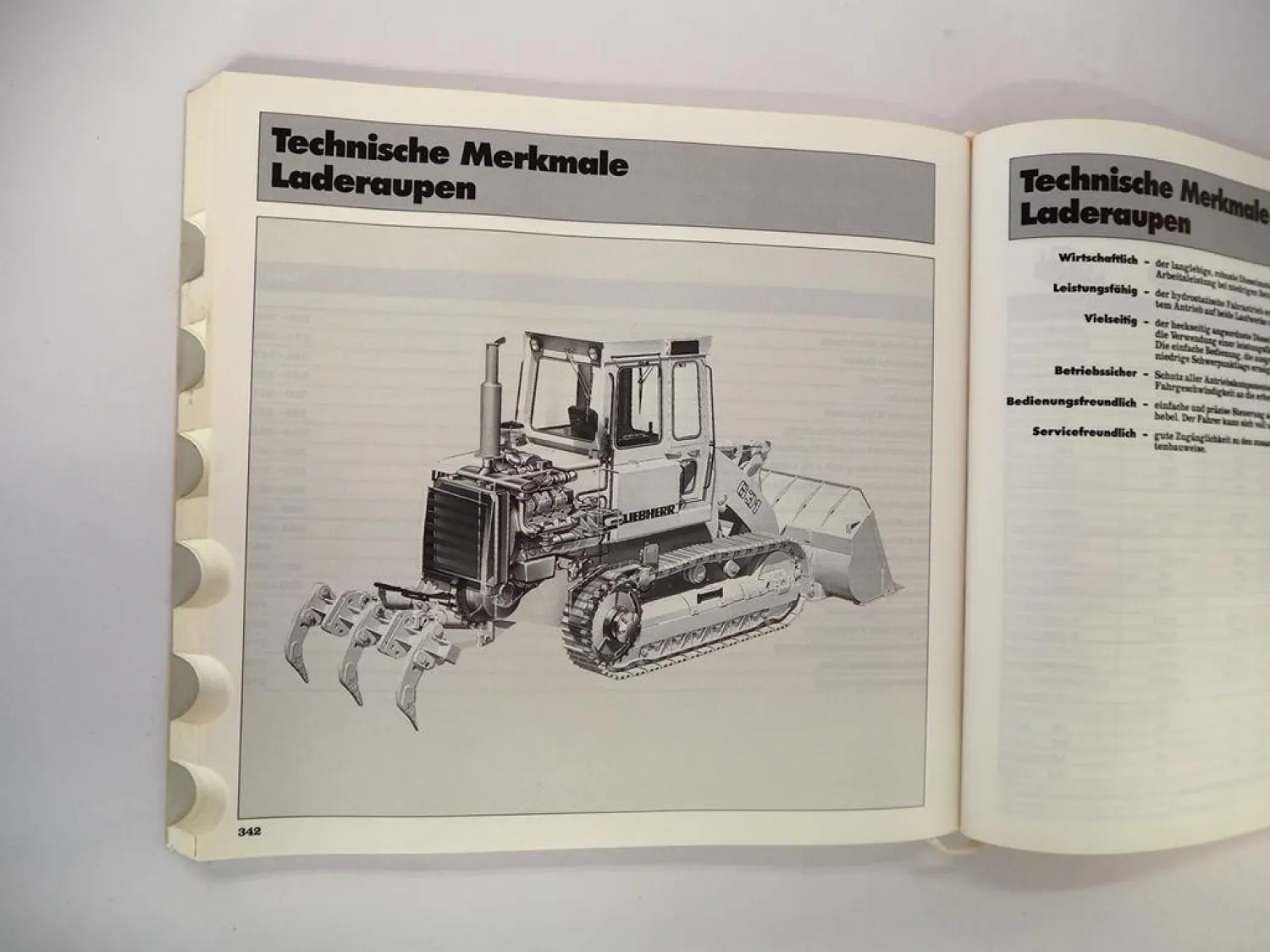 Liebherr Technisches Handbuch Erdbewegung 1995 Bagger Raupen Radlader Rohrleger