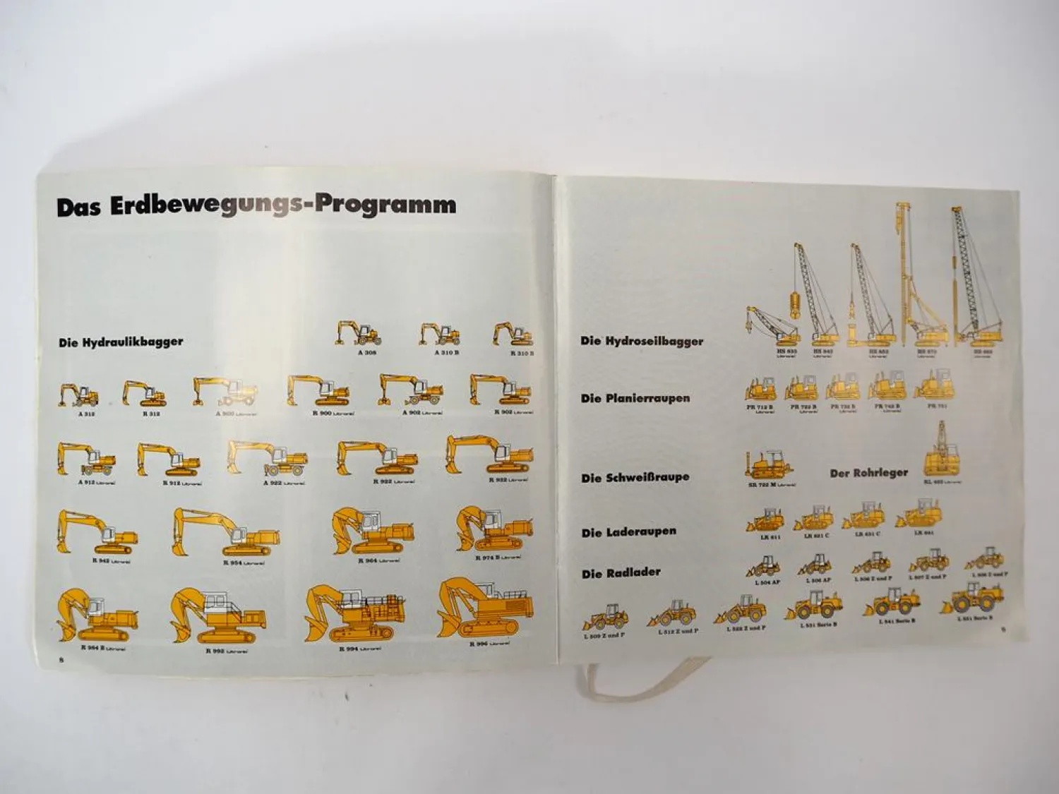 Liebherr Technisches Handbuch Erdbewegung 1995 Bagger Raupen Radlader Rohrleger