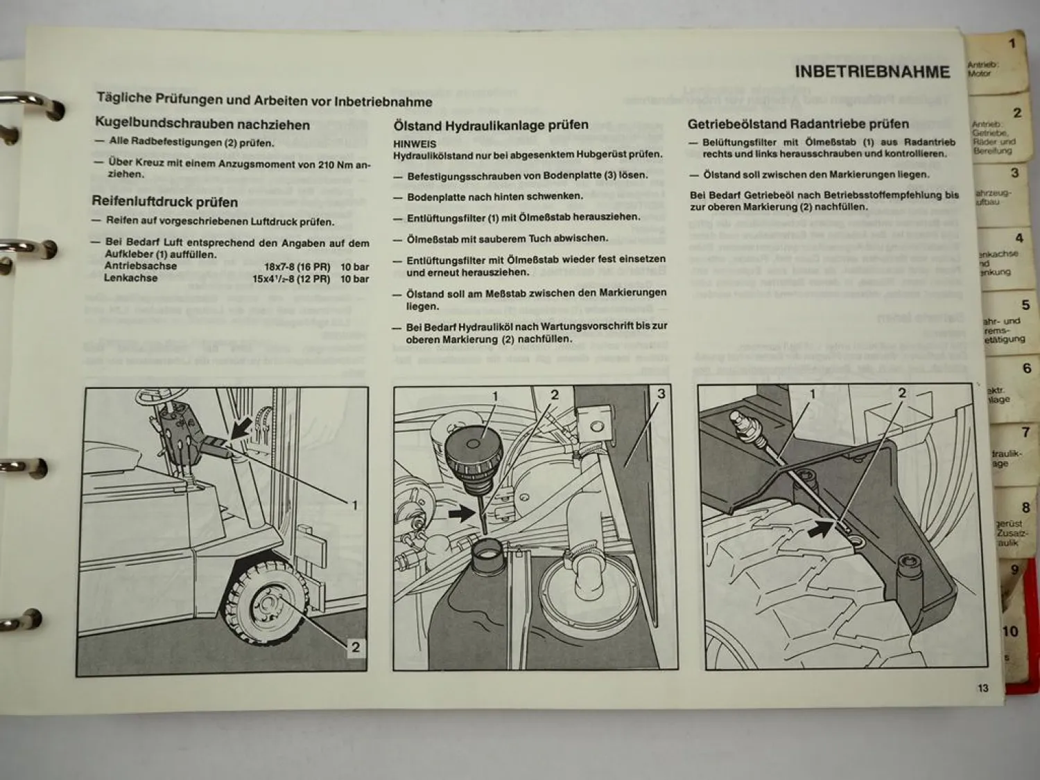 Linde E12 E15 E16S Typ 324 abSerie 5.87 Betriebsanleitung & Ersatzteilliste 1988