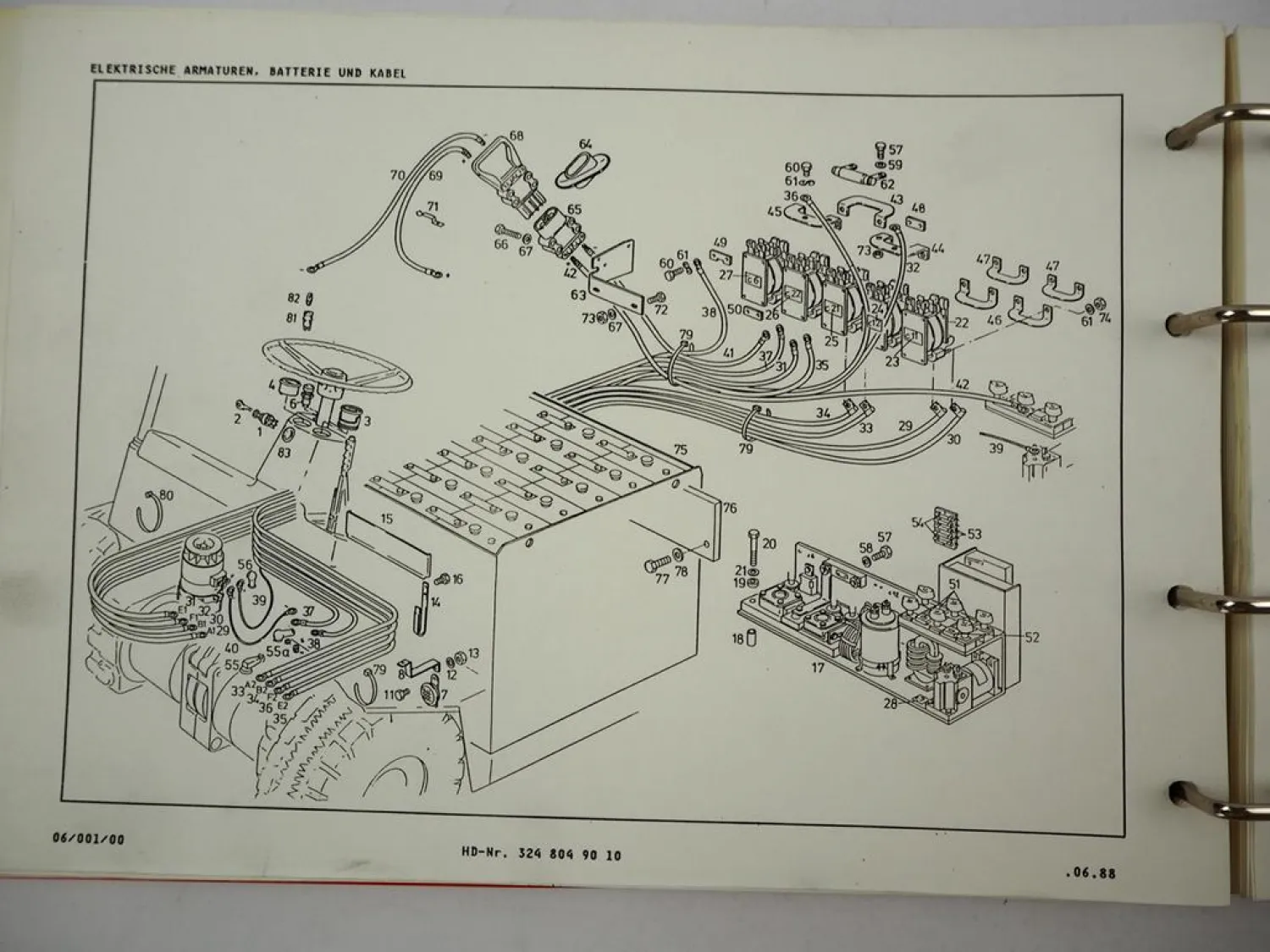 Linde E12 E15 E16S Typ 324 abSerie 5.87 Betriebsanleitung & Ersatzteilliste 1988