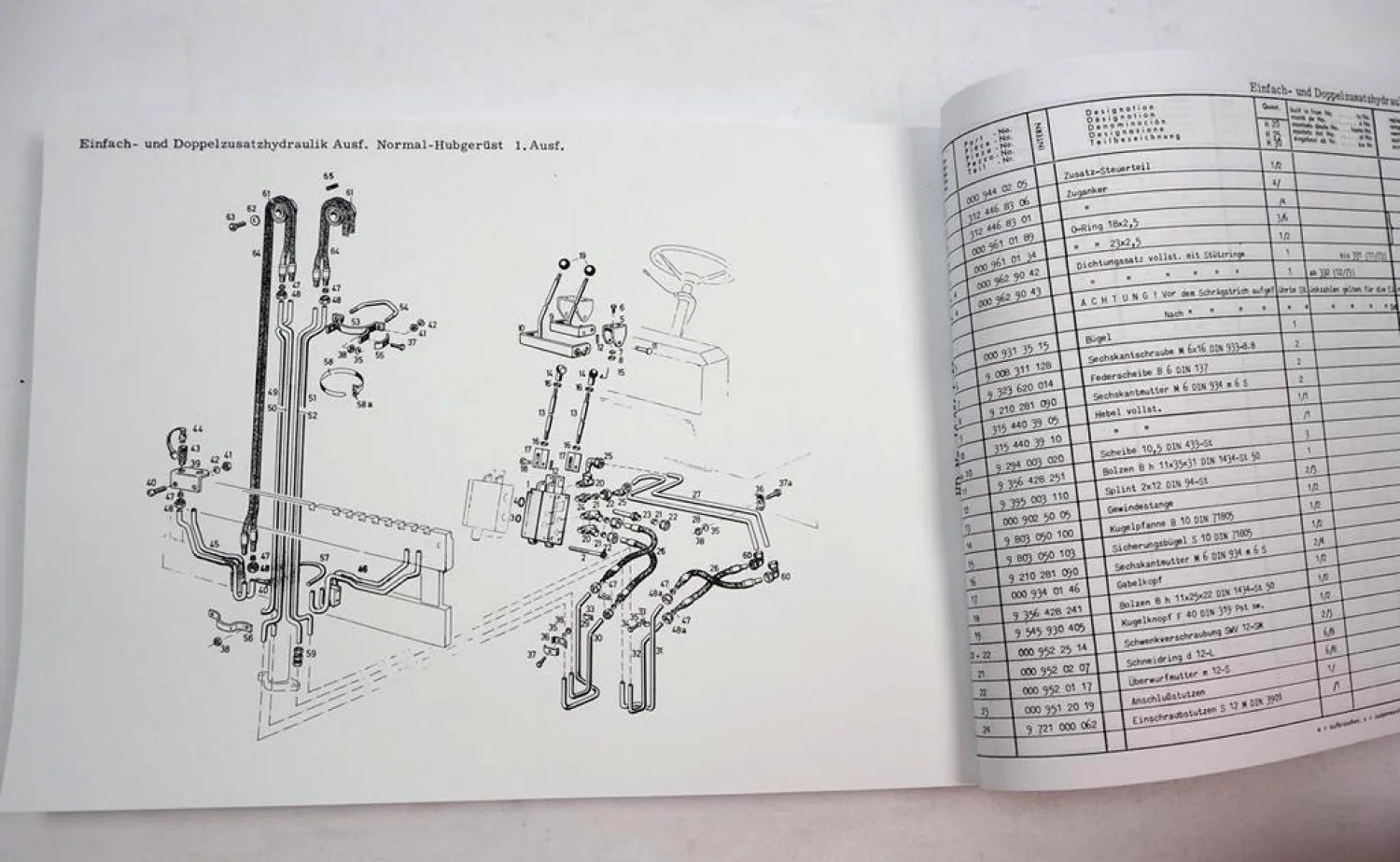 Linde H20 H25 H30 Gabelstapler Ersatzteilkatalog Ersatzteilliste