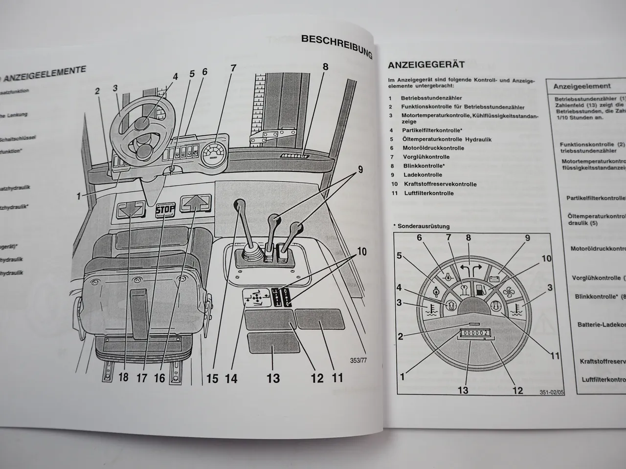 Linde H50 H60 H70 H80 H80/900 Diesel Gabelstapler Betriebsanleitung