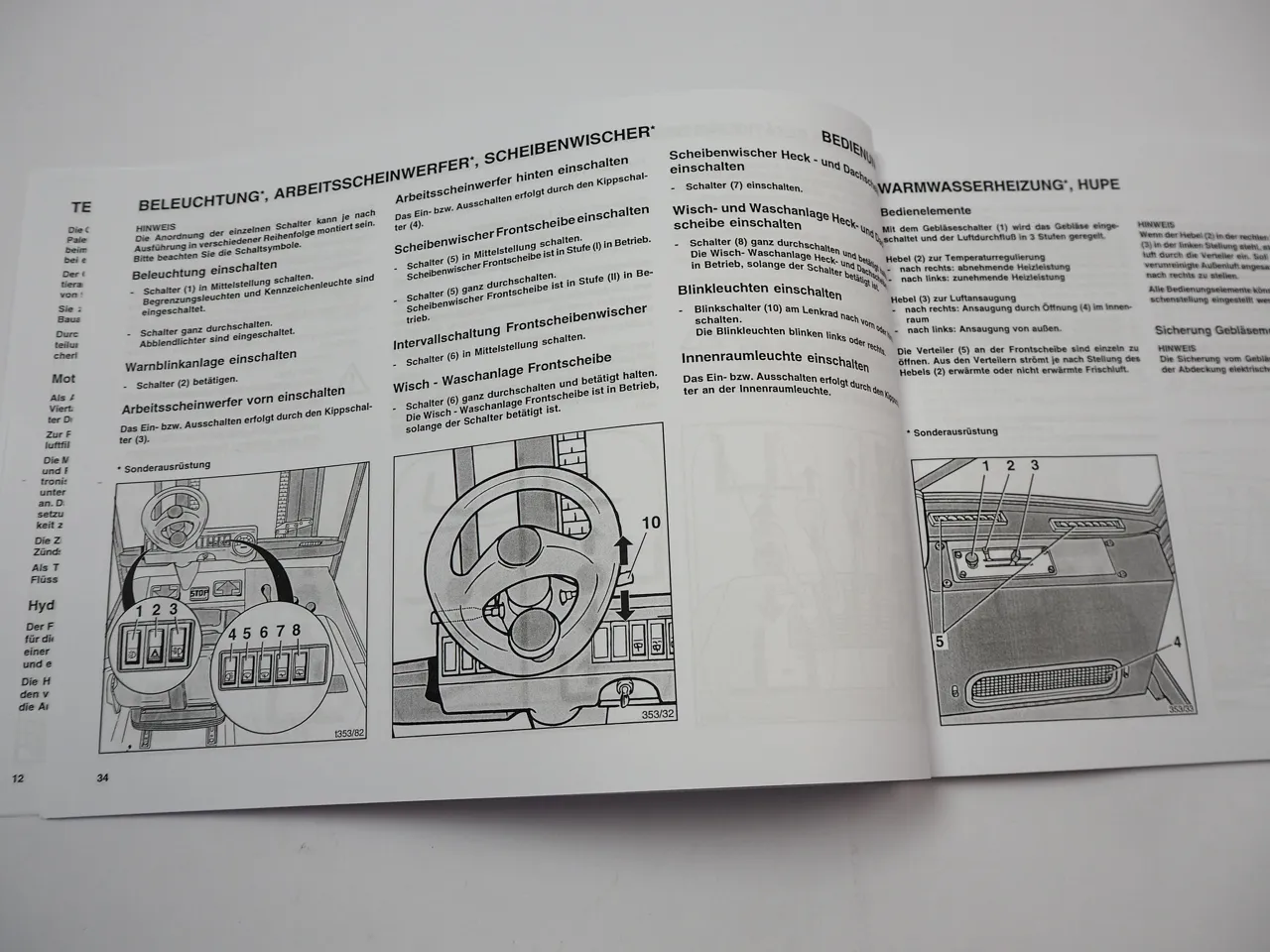 Linde H50T H60T H70T H80T H80/900T Stapler Betriebsanleitung