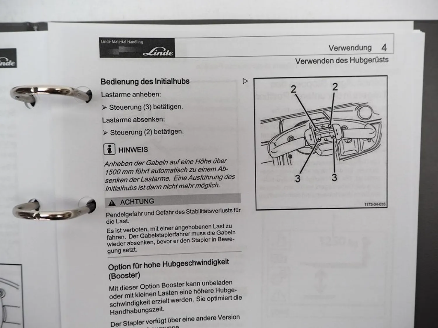 Linde L 14 16 20 AP i Elektro Hochhubwagen Betriebsanleitung Wartung 2019