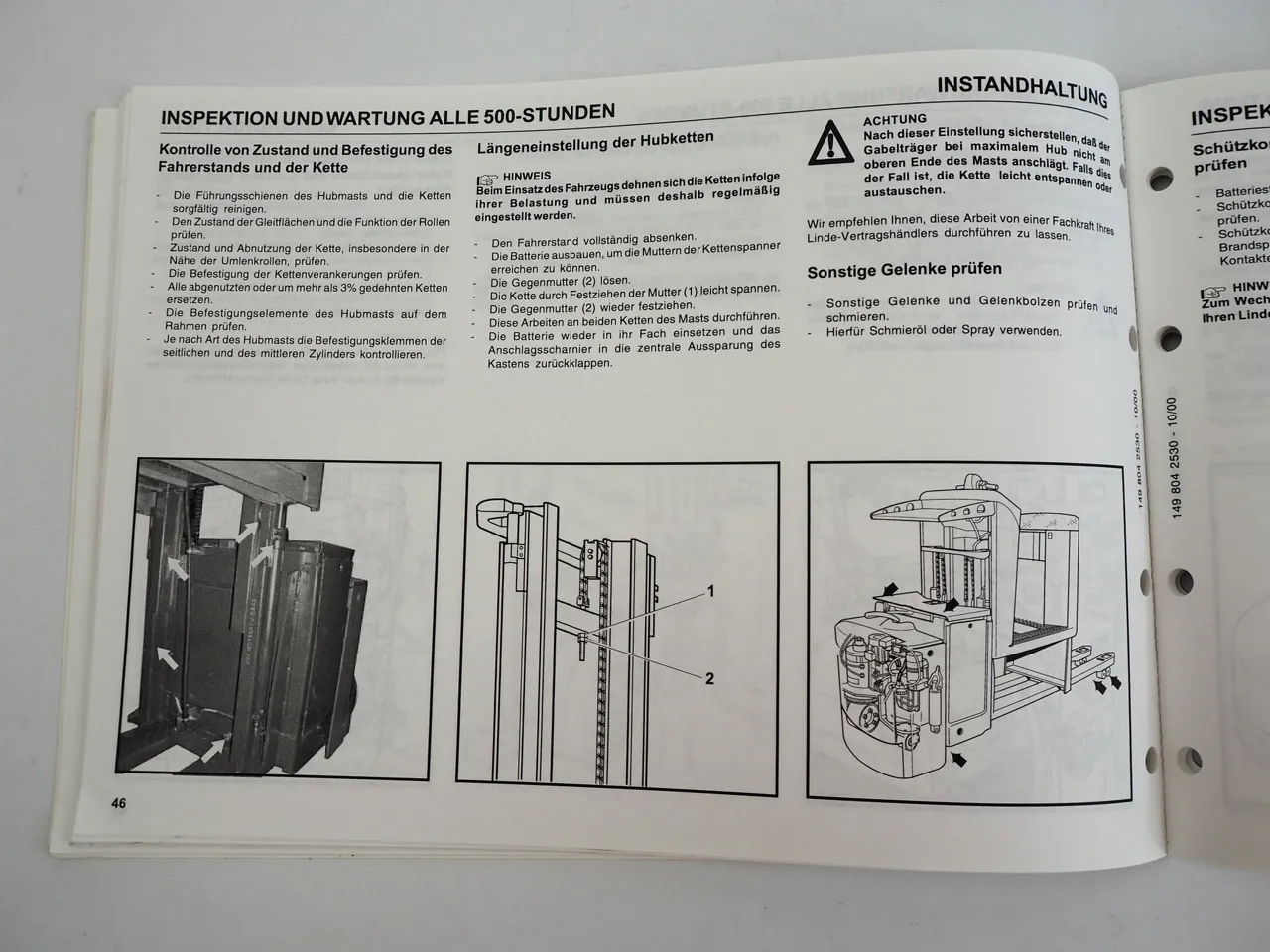 Linde N20 V Vi Hubwagen Betriebsanleitung Bedienungsanleitung Wartung 2000