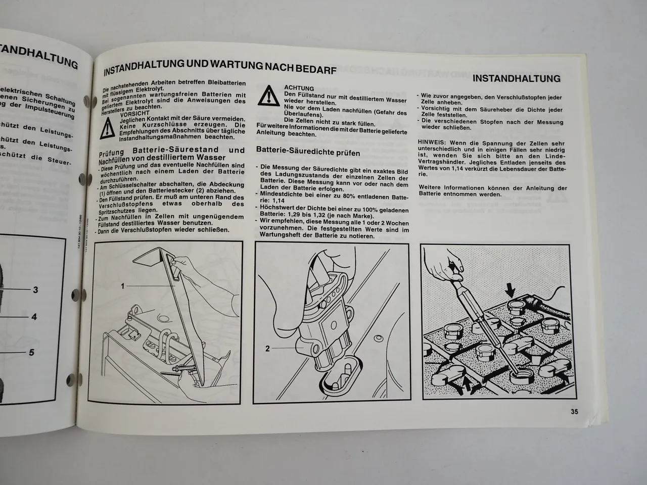 Linde P50 Elektroschlepper Betriebsanleitung Bedienung Wartung 1999