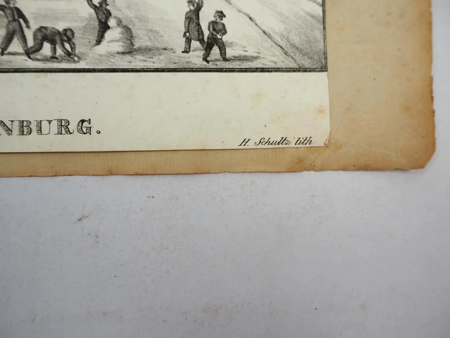Lithografie Benedict Kirche Quedlinburg ca. 1850 H. Schultz lith nach v. Lorch