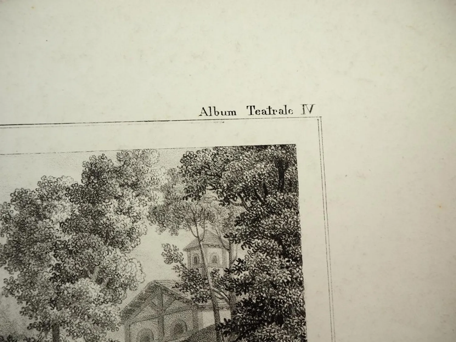 Lithographie Opera la Straniera ca. 1830 Album Teatrale 4 R. Focosi Milano Lit Elena