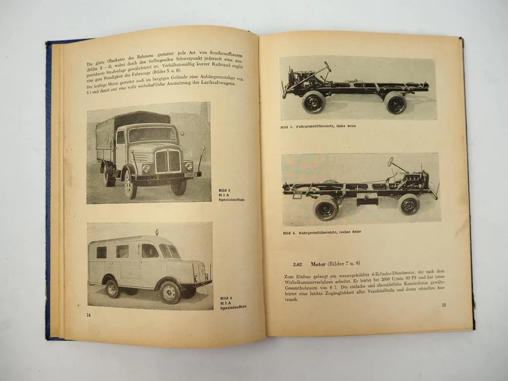 LKW Lastkraftwagen H3A H3S Betriebsanleitung Bedienungsanleitung 1958