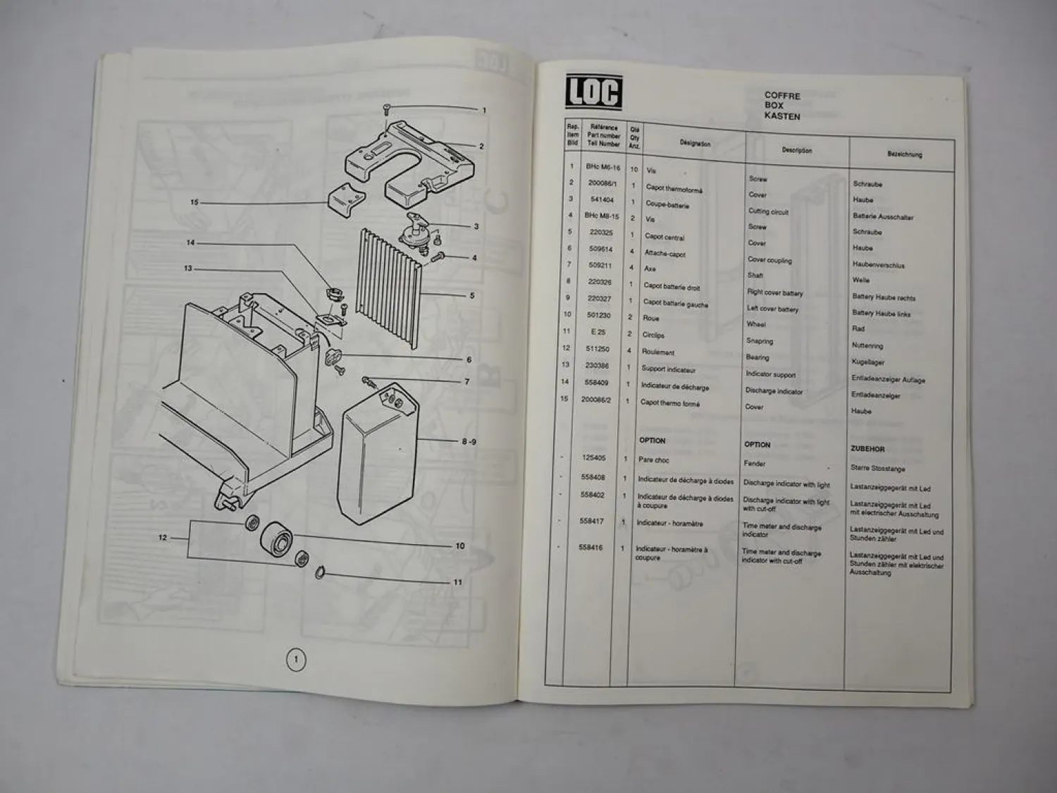 LOC Euroloc GFP Manuloc 300 900 Hubwagen Betriebsanleitung Ersatzteilliste 1994