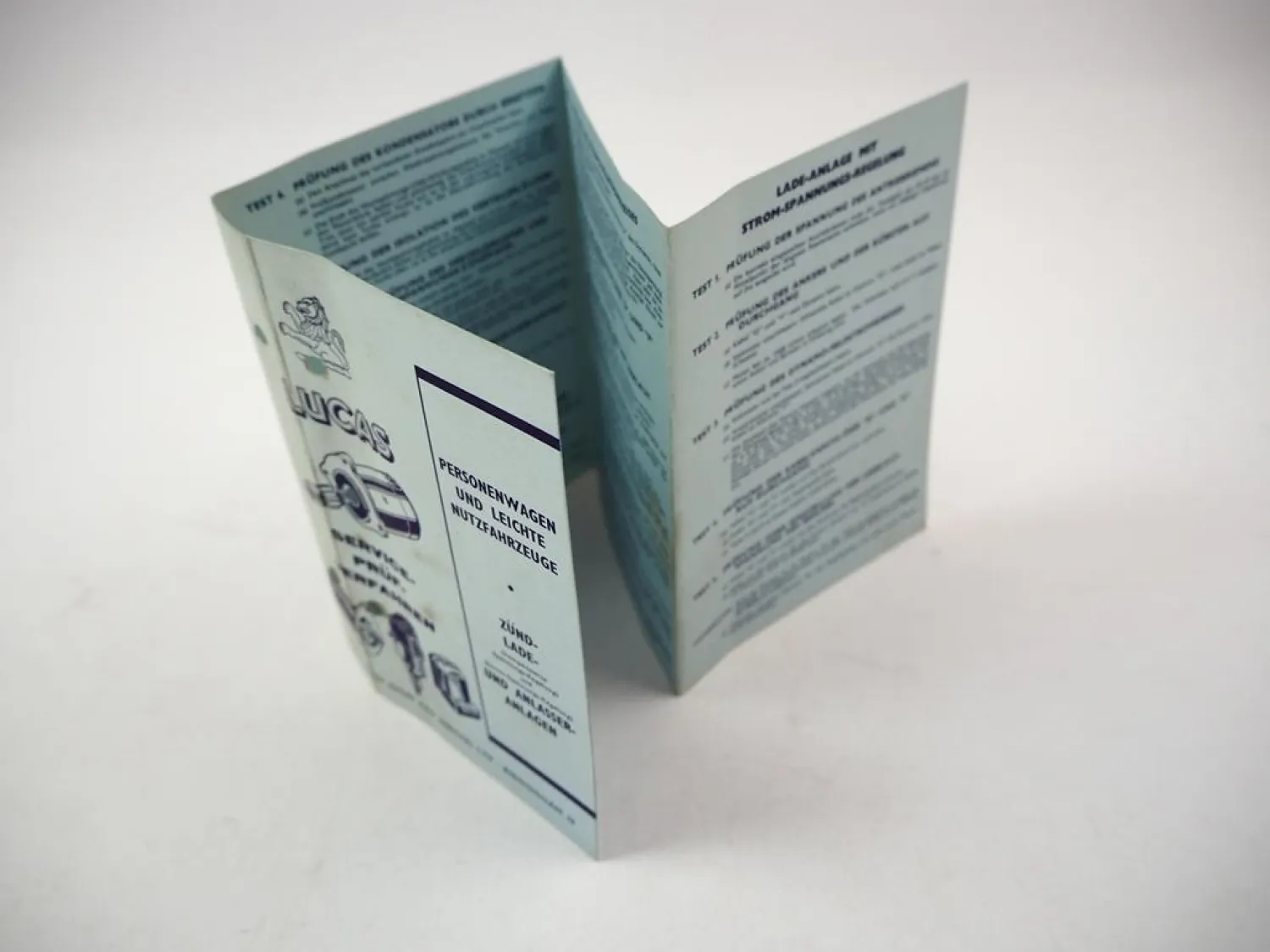 Lucas Service Wartung Prüfanleitungen Zündanlage Anlasser für PKW LKW 1964