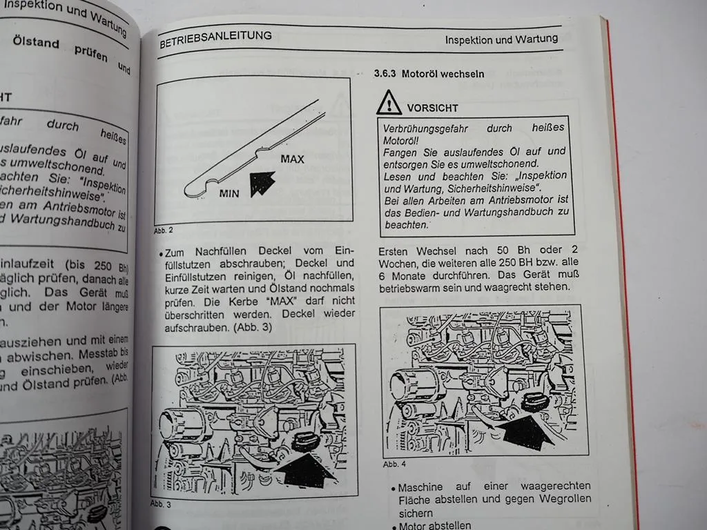 Macmoter BR75 Bagger Betriebsanleitung Bedienungsanleitung Wartung 1990er Jahre