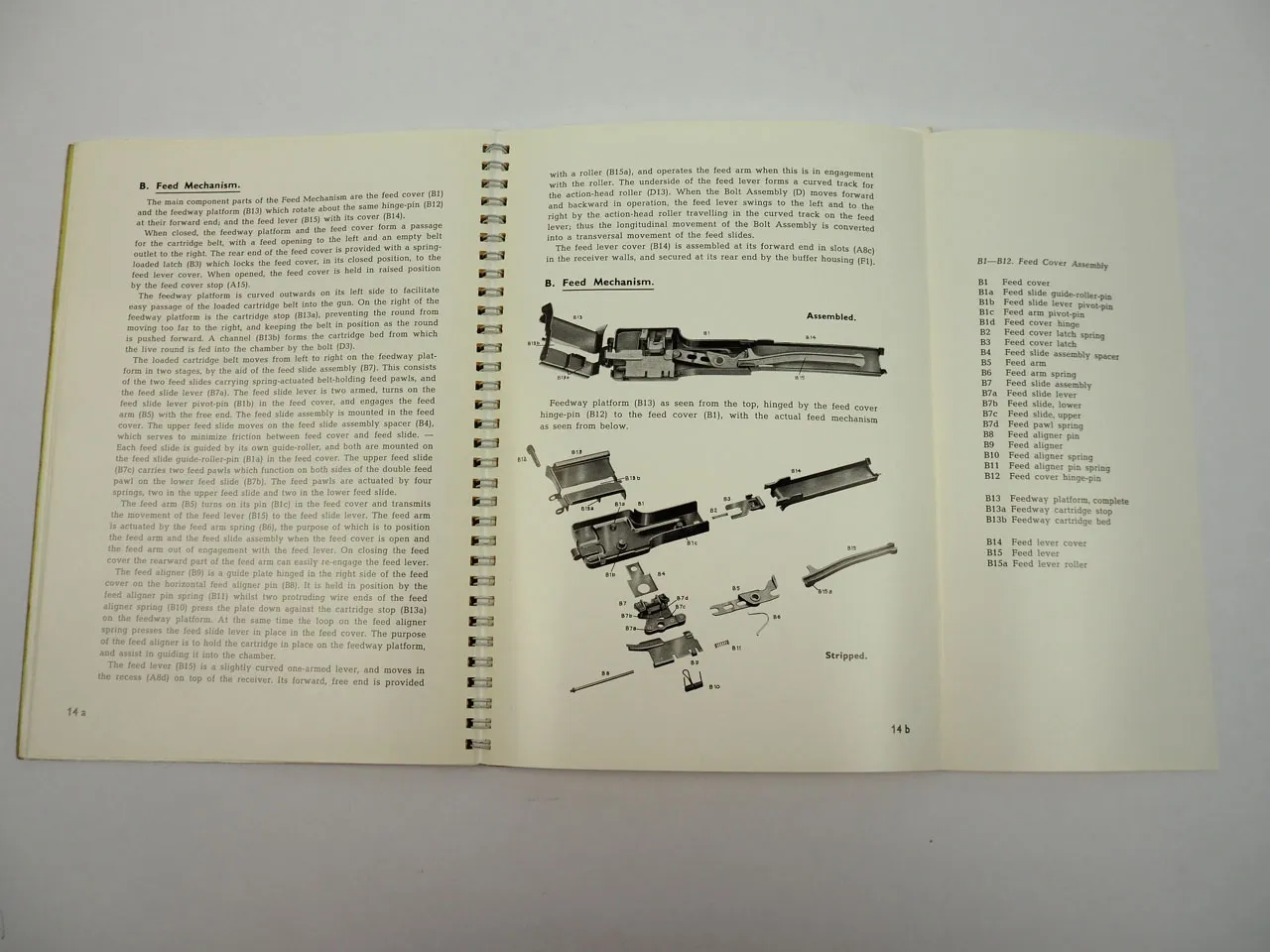 Madsen Saetter Sustained Fire Machine Gun Mark3 orig Handbook Dansk