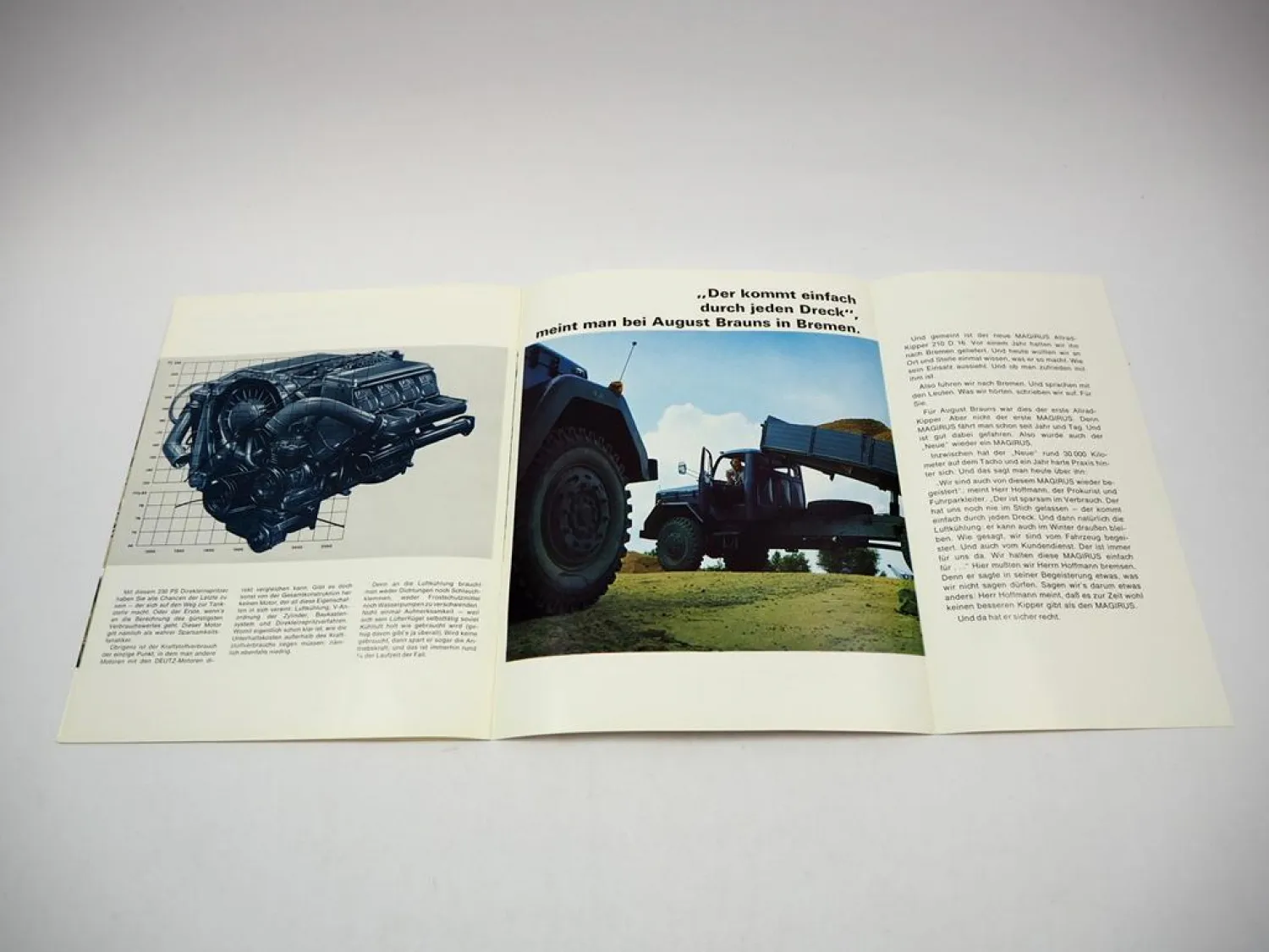 Magirus Deutz 230 D 16 K AK LKW Prospekt Technische Daten 09/1967