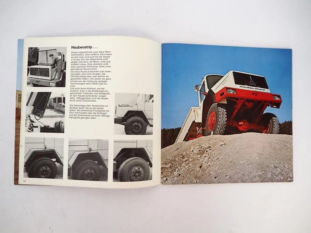 Magirus Deutz LKW Baufahrzeuge Kipper 80 120 170 232 D FK AK Prospekt 1971