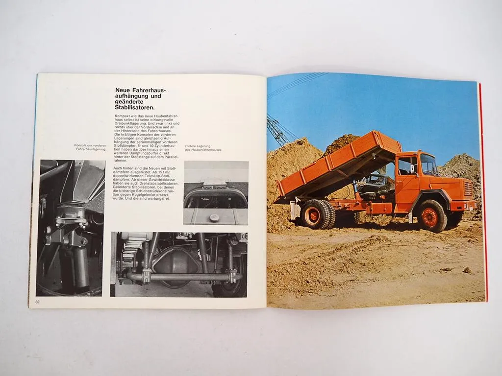 Magirus Deutz LKW Baufahrzeuge Kipper 80 120 170 232 D FK AK Prospekt 1971