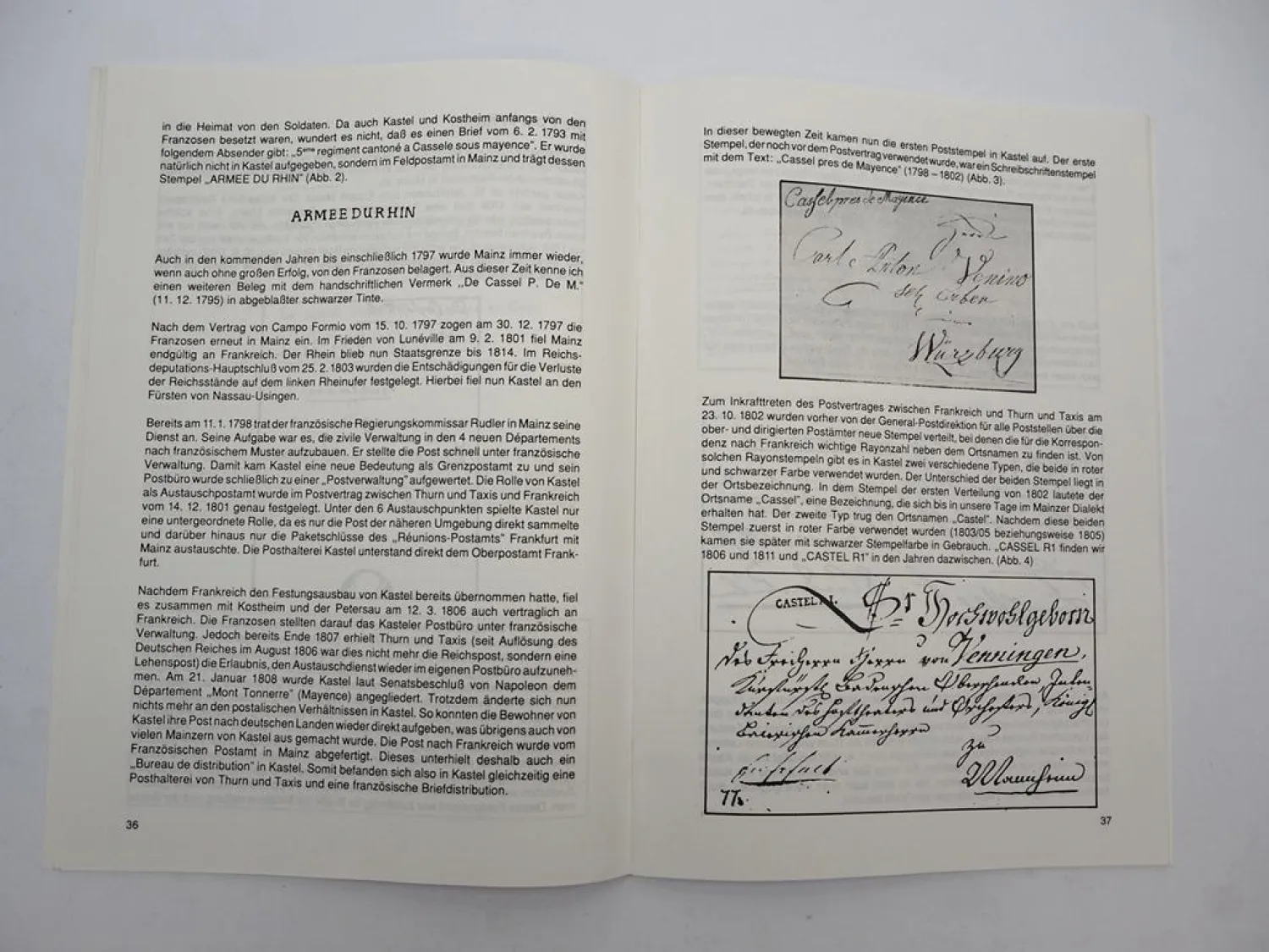 Mainz Mayence Postgeschichtliche Dokumente aus der Sammlung Rudolf Heininger
