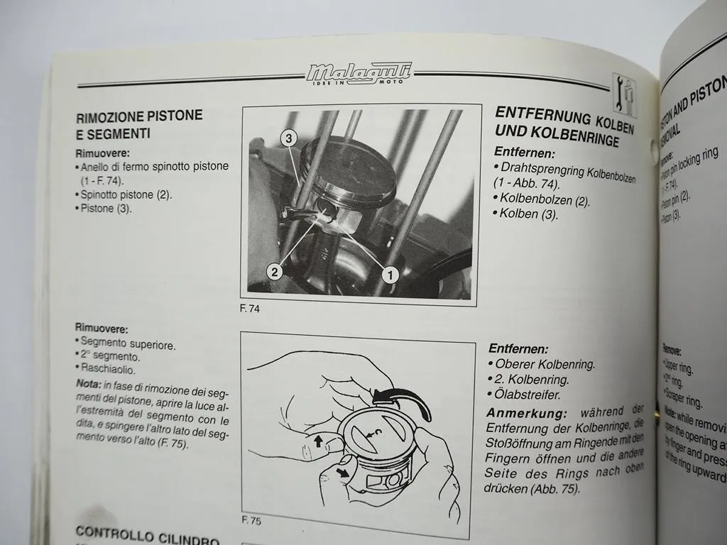 Malaguti Motor 4T für Madison 125 150 Motorrad Werkstatthandbuch 2000