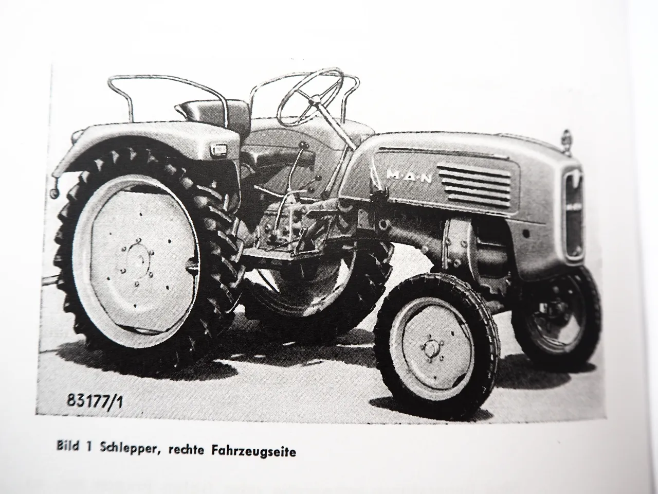 MAN 2F1 Schlepper Bedienungsanleitung 1959