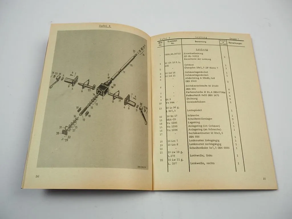 MAN 2K2 Schlepper Fahrgestell Ersatzteilliste Ersatzteilkatalog