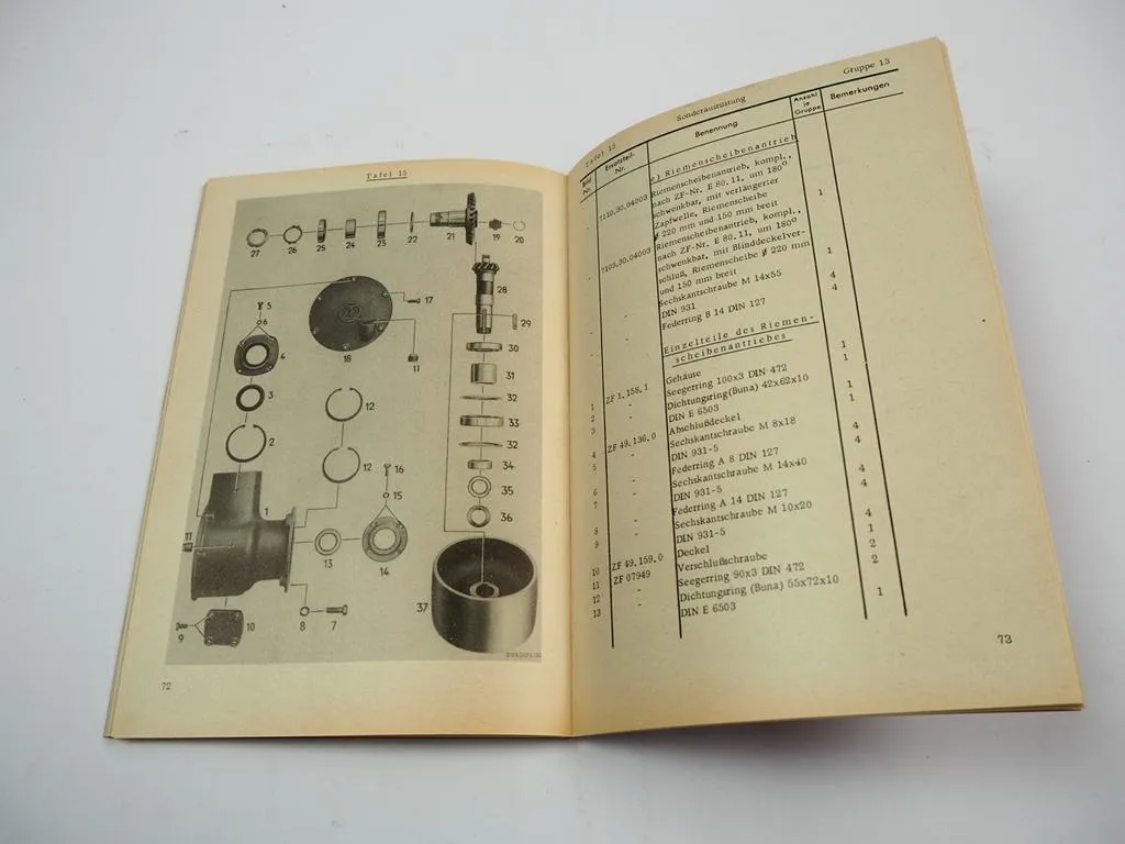 MAN 2K2 Schlepper Fahrgestell Ersatzteilliste Ersatzteilkatalog