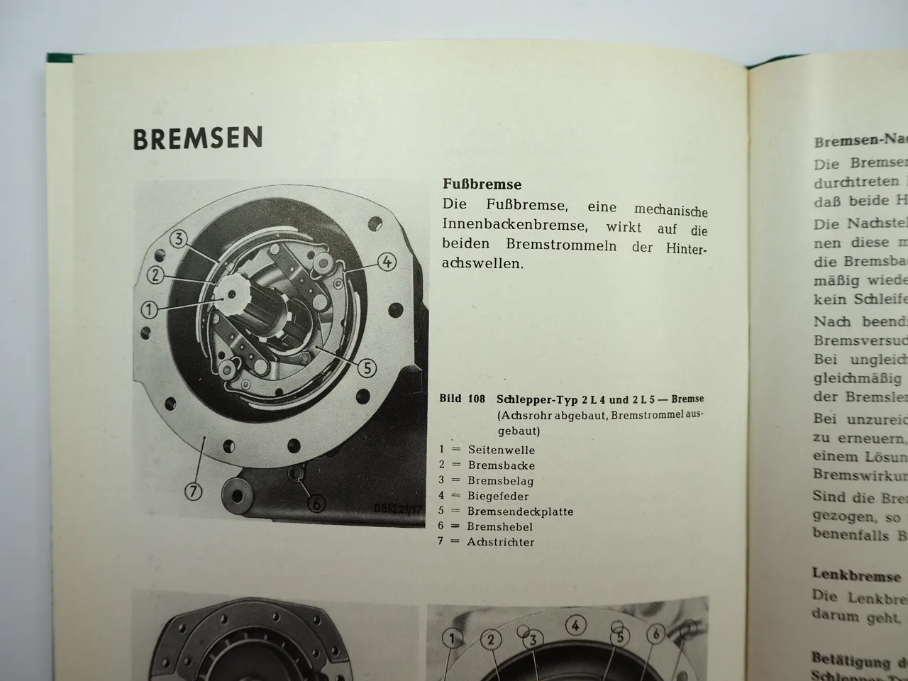 MAN 2L4 2L5 4L2 Schlepper Betriebsanleitung Bedienunganleitung 1961