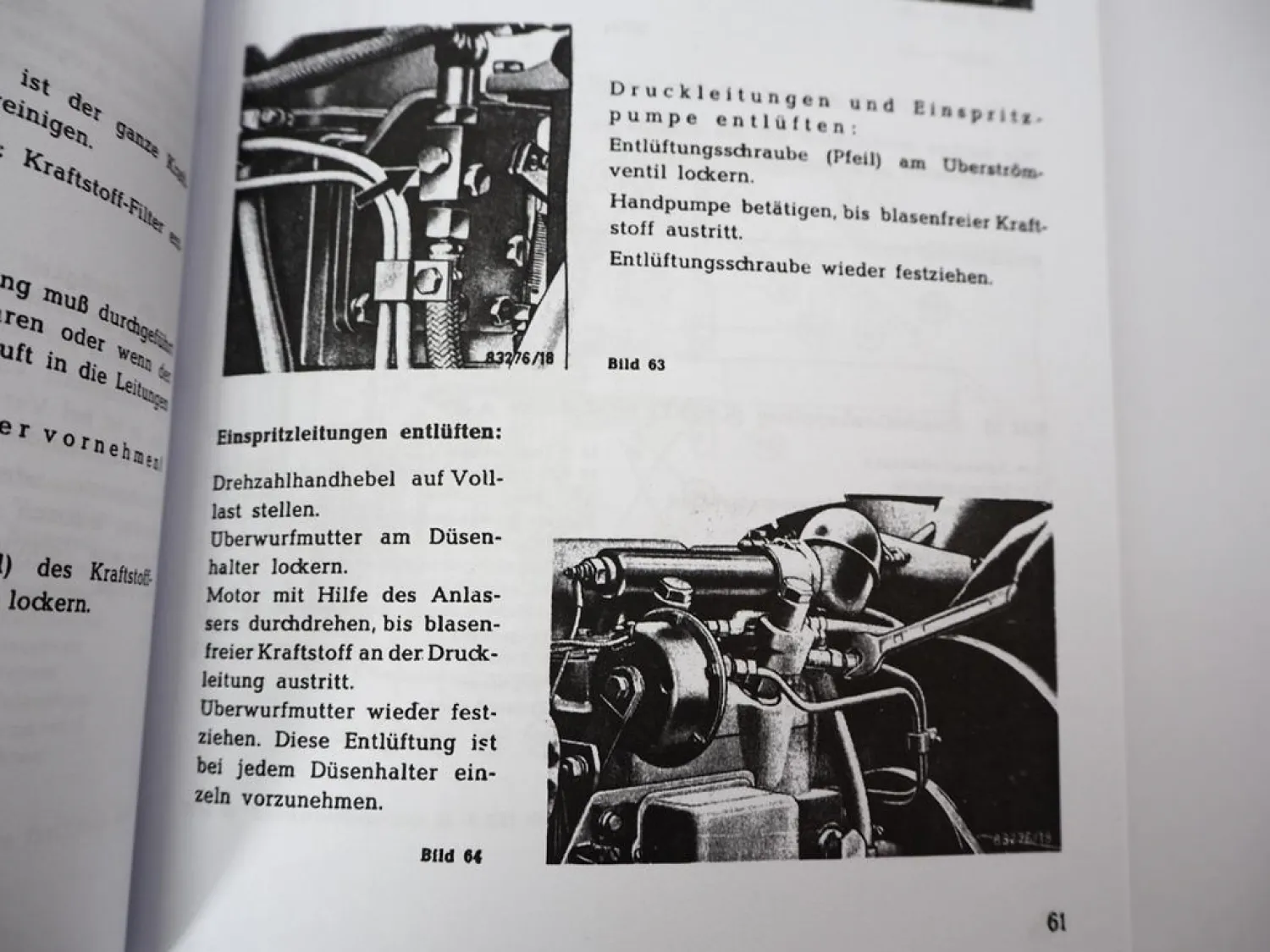 MAN 2L4 2L5 4L2 Schlepper Betriebsanleitung Bedienungsanweisung 1961