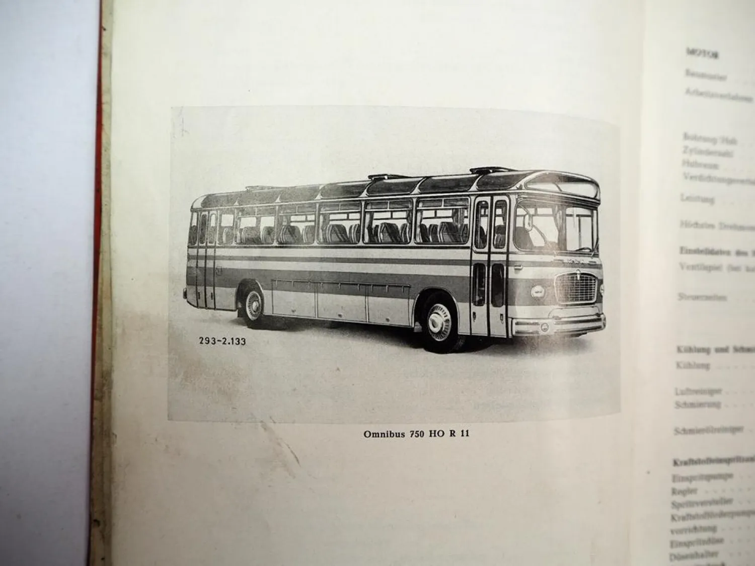 MAN 750 HO Omibus Betriebsanleitung Bedienungsanleitung 1966
