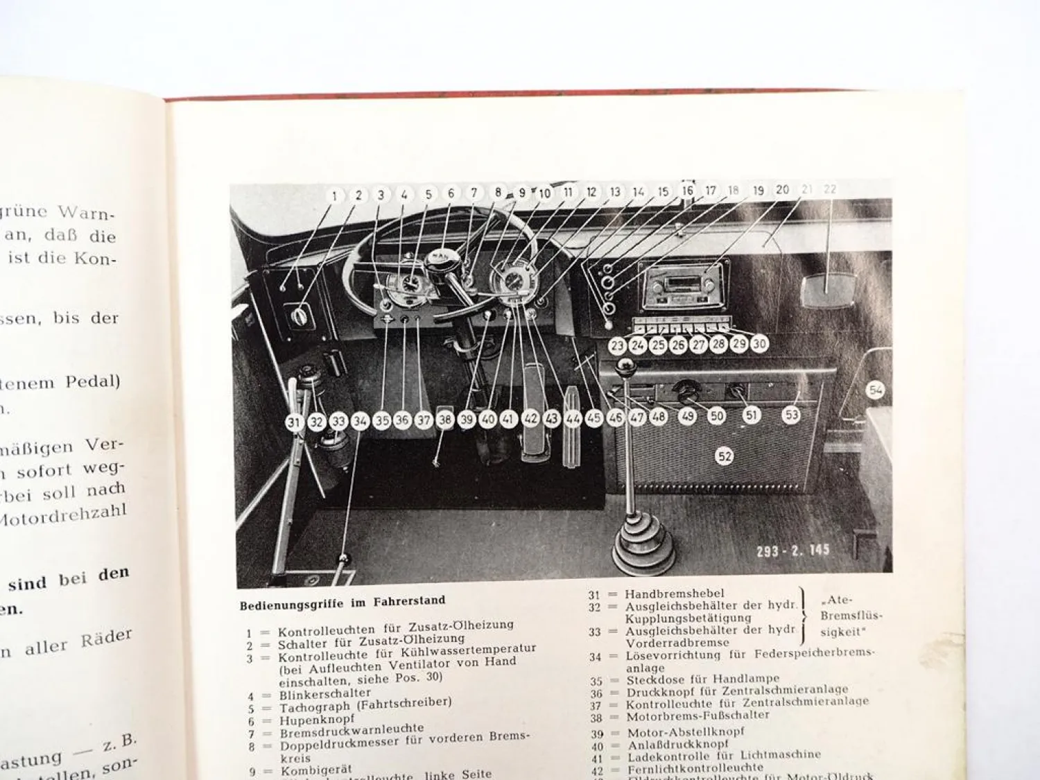 MAN 750 HO Omibus Betriebsanleitung Bedienungsanleitung 1966