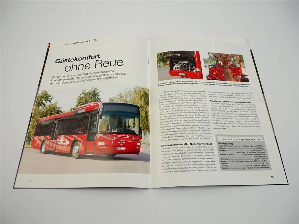 MAN Bus Lions Family City T TÜ DD Regio Erdgas White Star Classic G Ü Prospekte