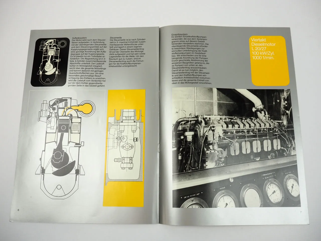 MAN L20/27 Dieselmotor Viertakt Prospekt 1979