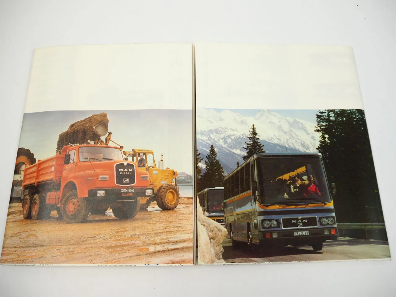 MAN LKW Kommunalfahrzeuge Omnibusse Einbaumotoren Prospekt Poster Plakat D110.73