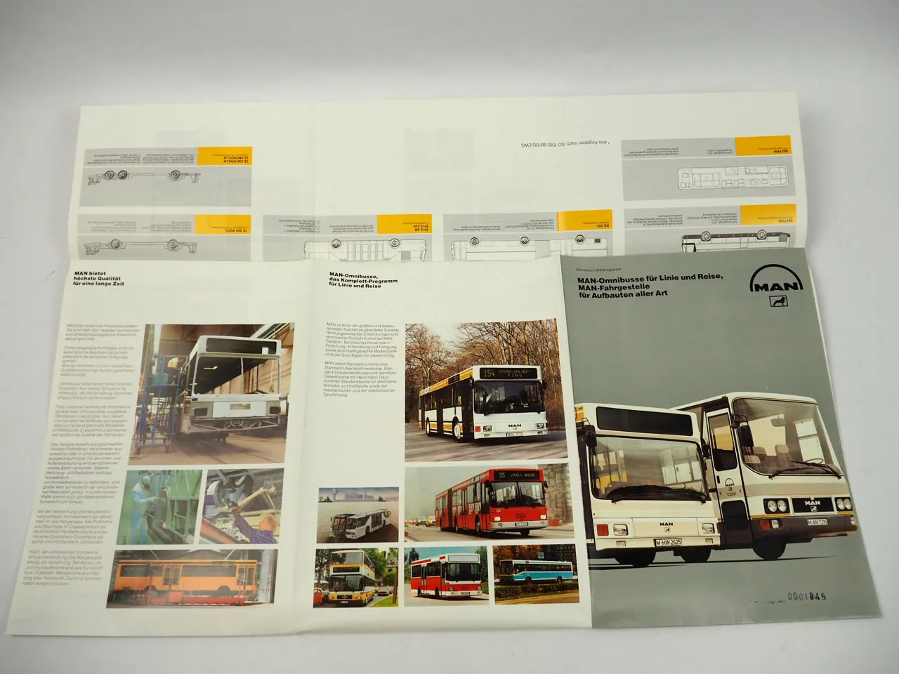 MAN SM 152 182 SL 202 F NG 272 SG 242 292 F etc. Prospekt Poster Datenblätter