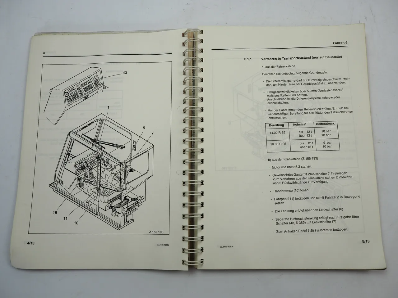 Mannesmann Demag AC 155 Mobilkran Betriebsanleitung Bedienungsanleitung 1993