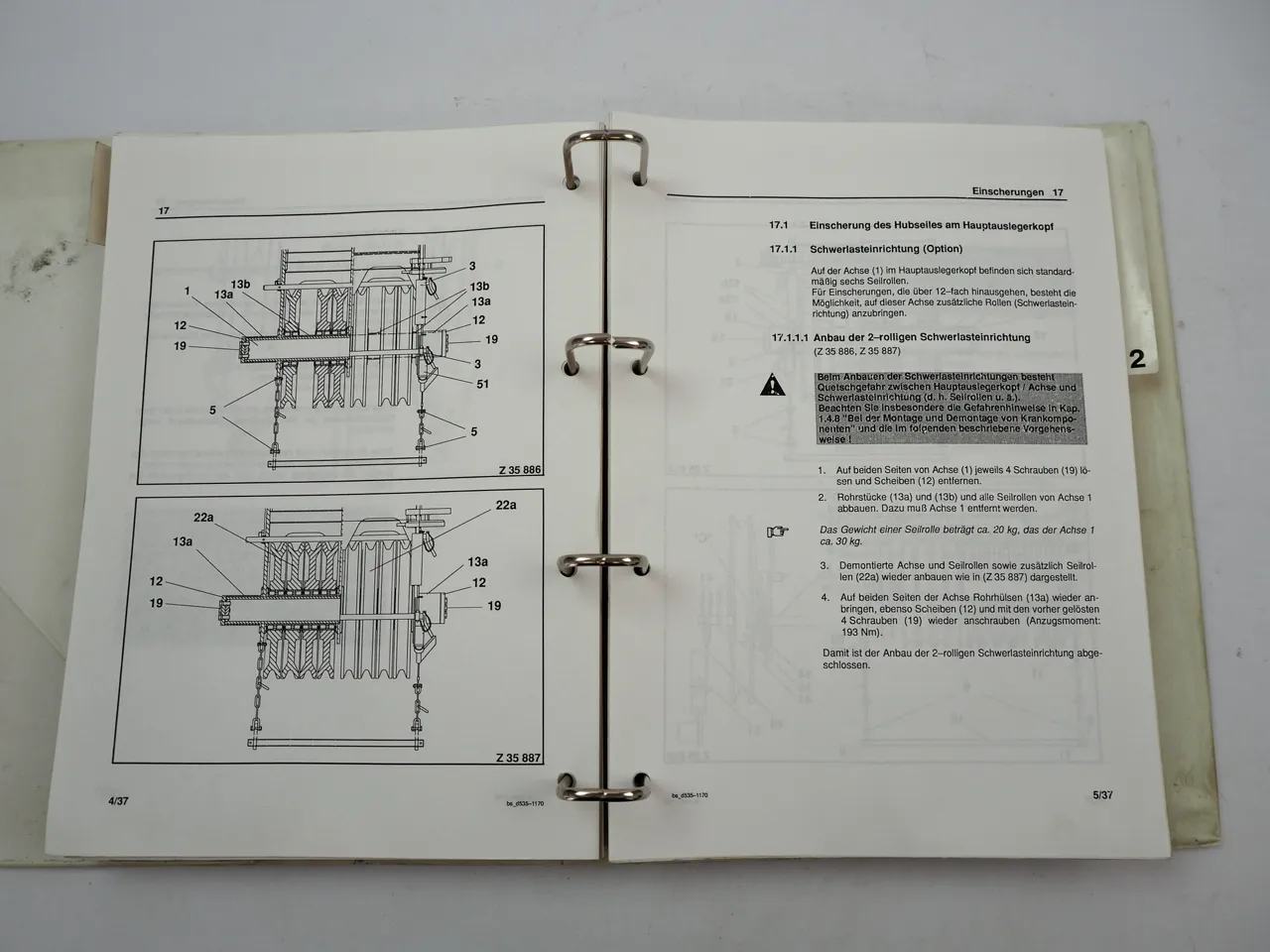 Mannesmann Dematic AC 535 Mobilkran Betriebsanleitung Bedienungsanleitung 1996