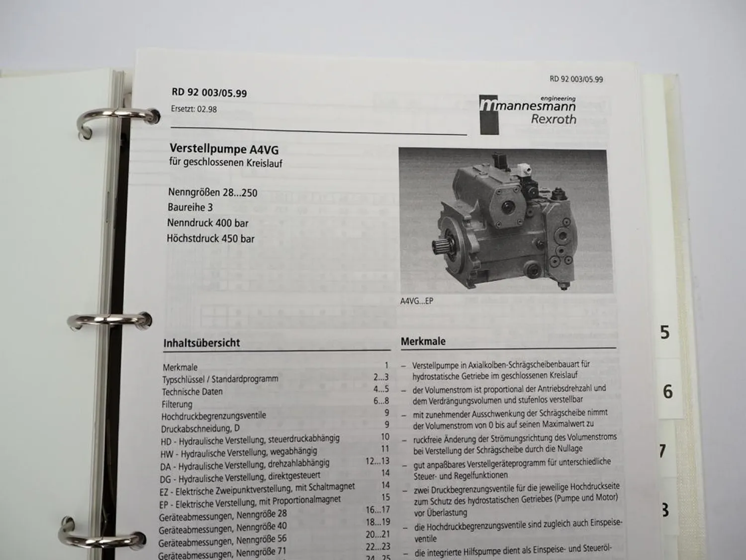 Mannesmann Rexroth Hydraulische Antriebssysteme Krane Schulung Service Training