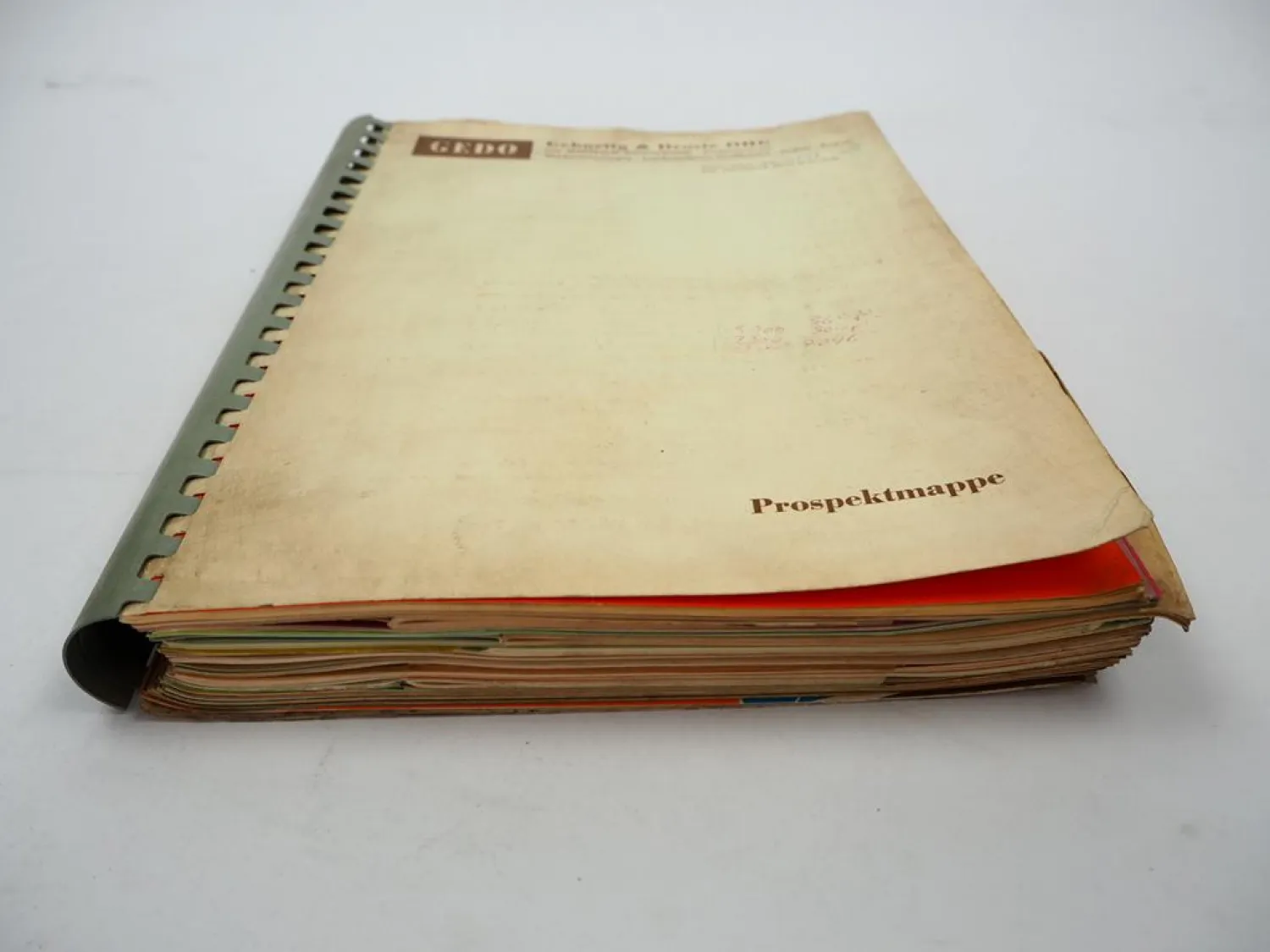 Mappe mit Prospekten Preislisten Landtechnik 1970er Jahre Fella Fristein Hardi