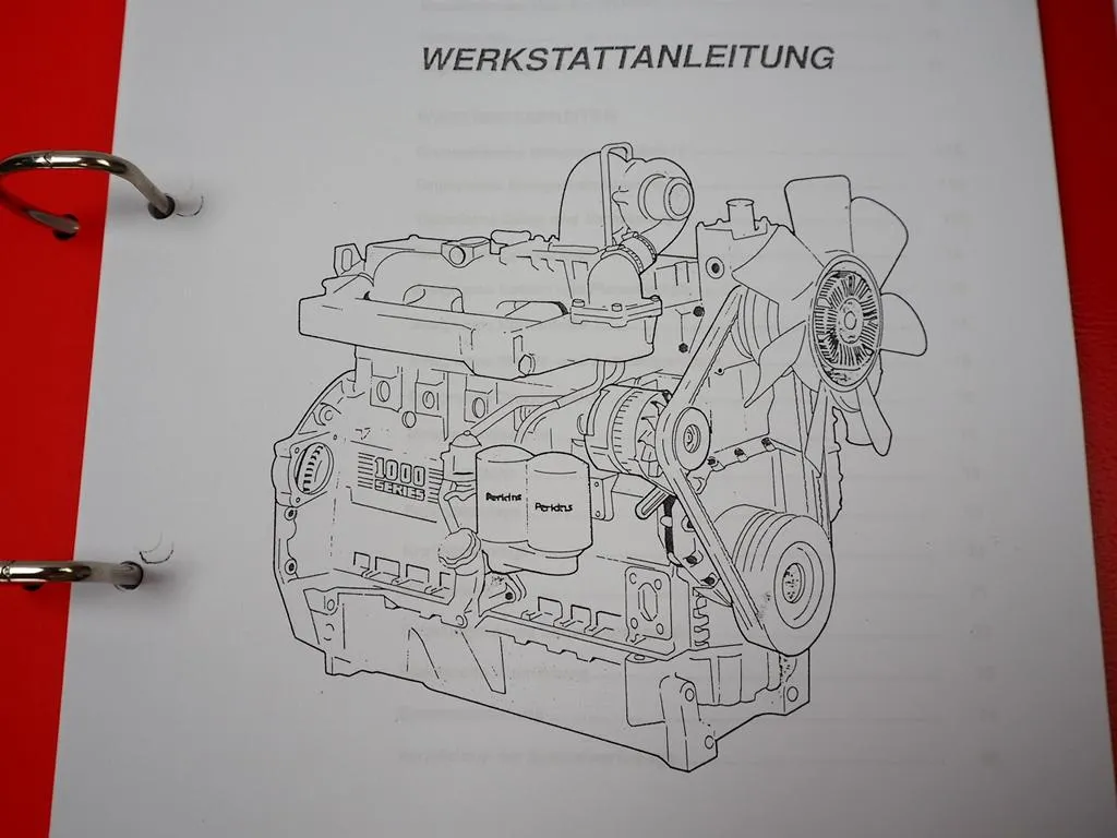 Massey Ferguson 3095 3115 3125 3645 3655 Werkstatthandbuch Motor 1006-6 Perkins