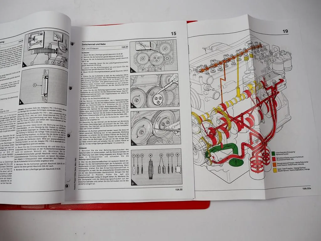 Massey Ferguson 3095 3115 3125 3645 3655 Werkstatthandbuch Motor 1006-6 Perkins