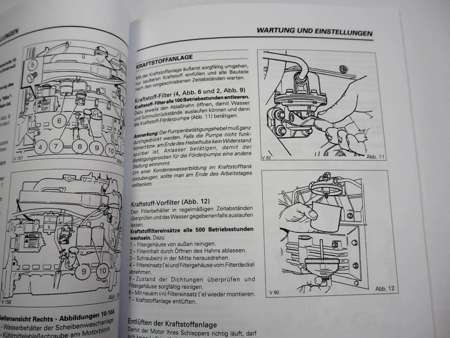 Massey Ferguson 6110 6120 6130 6140 bis 6190 Traktor Betriebsanleitung 1995
